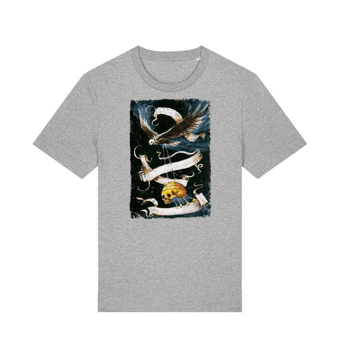 Heather Grey Printed T-shirt Front